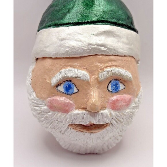 Santa Claus Christmas Gourd Ornament No String Used - Picture 2 of 10